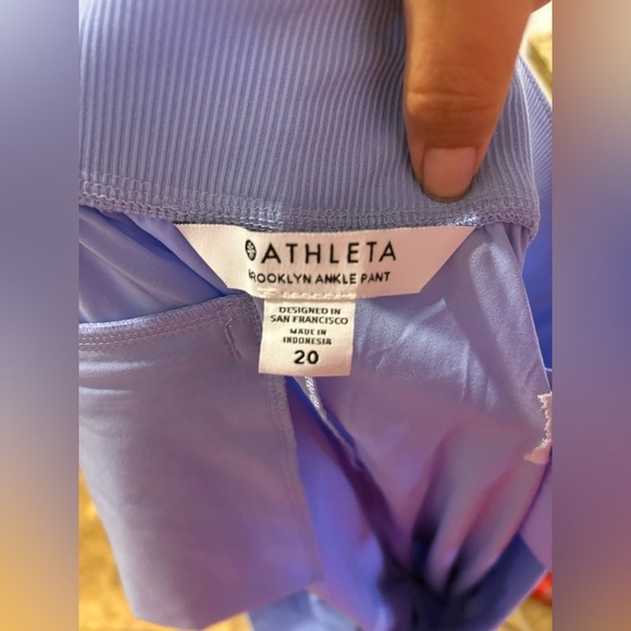 Athleta Brooklyn pant size 20 in Victorian periwinkle NWT - Picture 7 of 7